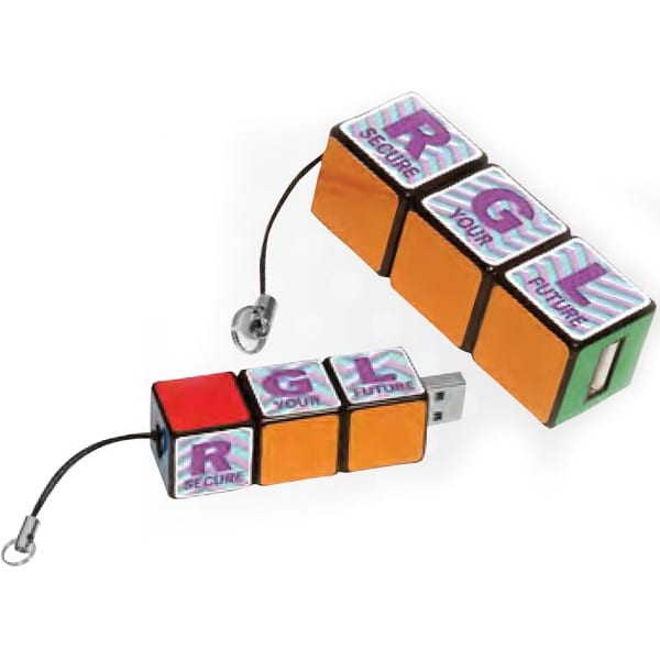 22761837 A Rubik’s Cube themed USB drive is just one of the ways you can put your own spin on promotional products.